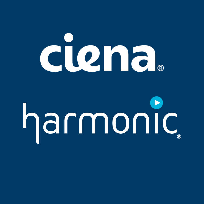 Ciena and Harmonic logos