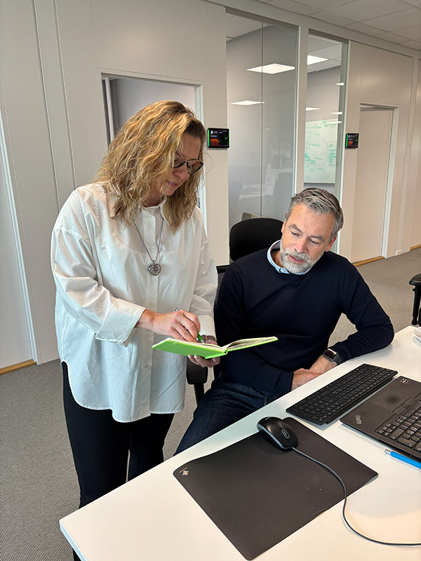 Aleksandra with stakeholder