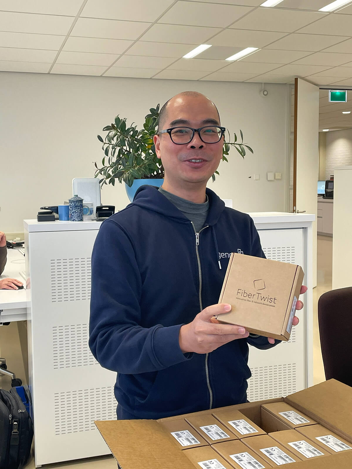 Karl with a FiberTwist