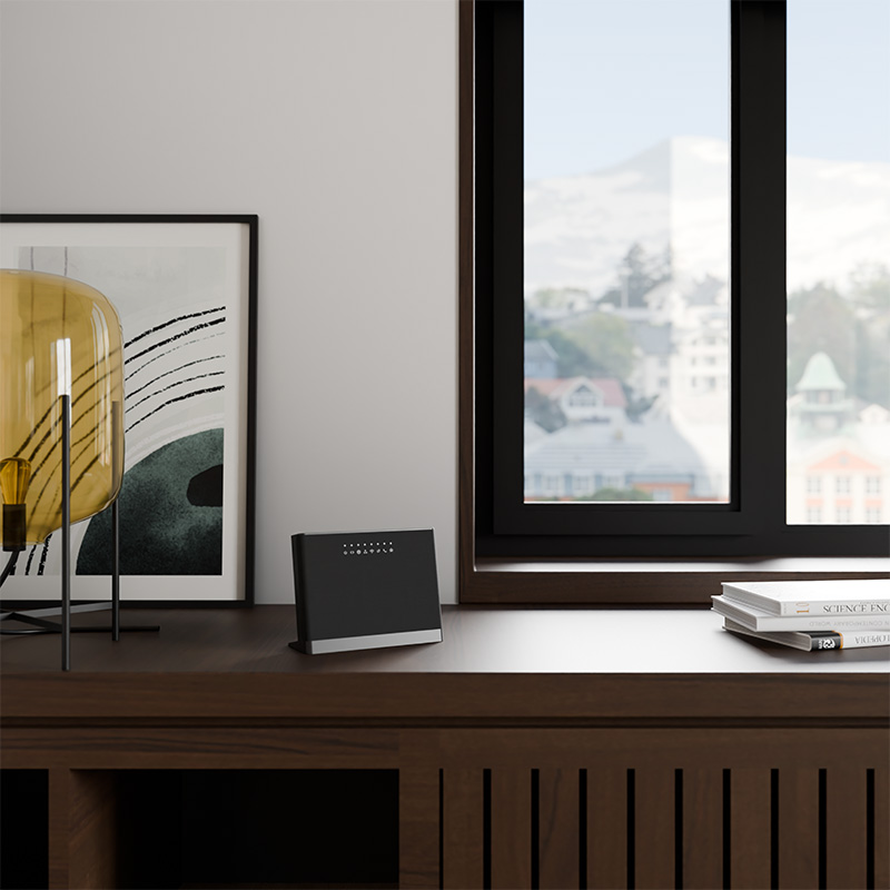 Home interior with gateway