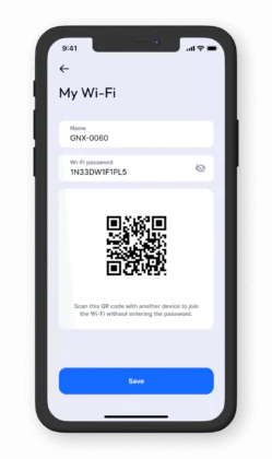 Wi-Fi network settings